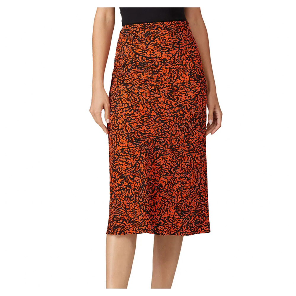 Fifth Label Trio Skirt Red Black Midi Skirt Womens Medium Rent The Runway Silky
